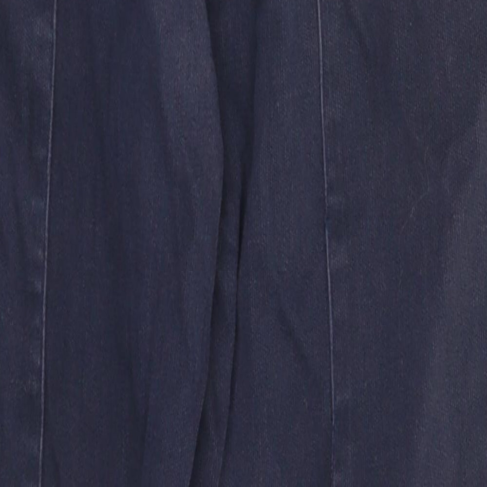 Womens UK Size 28 in Harry Hall Extra-Slim Fit  Blue Trousers
