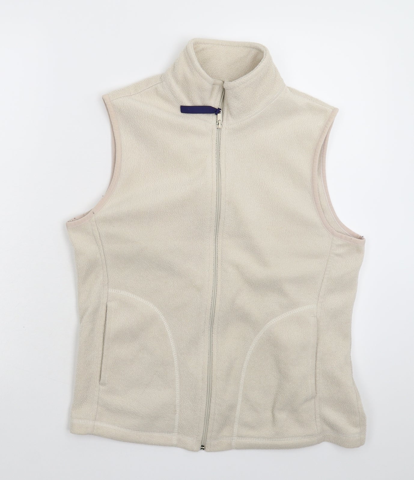Real Clothing Womens Grey  Fleece Gilet Jacket Size 12