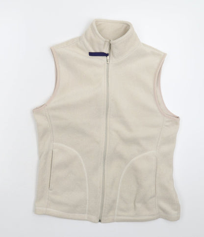 Real Clothing Womens Grey  Fleece Gilet Jacket Size 12