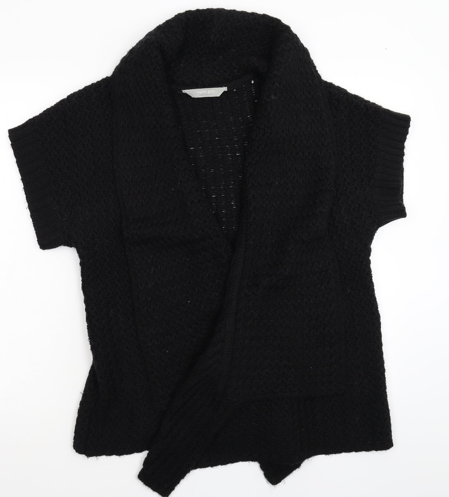 BHS Womens Black  Knit Cardigan Jumper Size 16