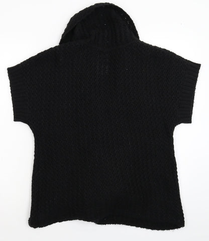 BHS Womens Black  Knit Cardigan Jumper Size 16
