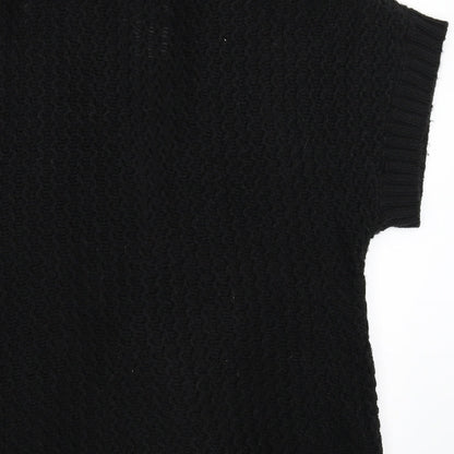 BHS Womens Black  Knit Cardigan Jumper Size 16