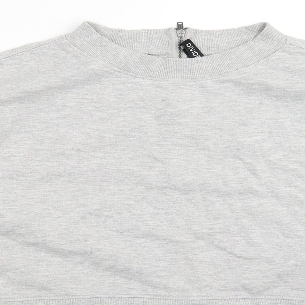 Divided Womens Grey   Pullover Sweatshirt Size S