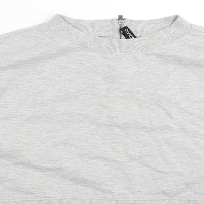 Divided Womens Grey   Pullover Sweatshirt Size S