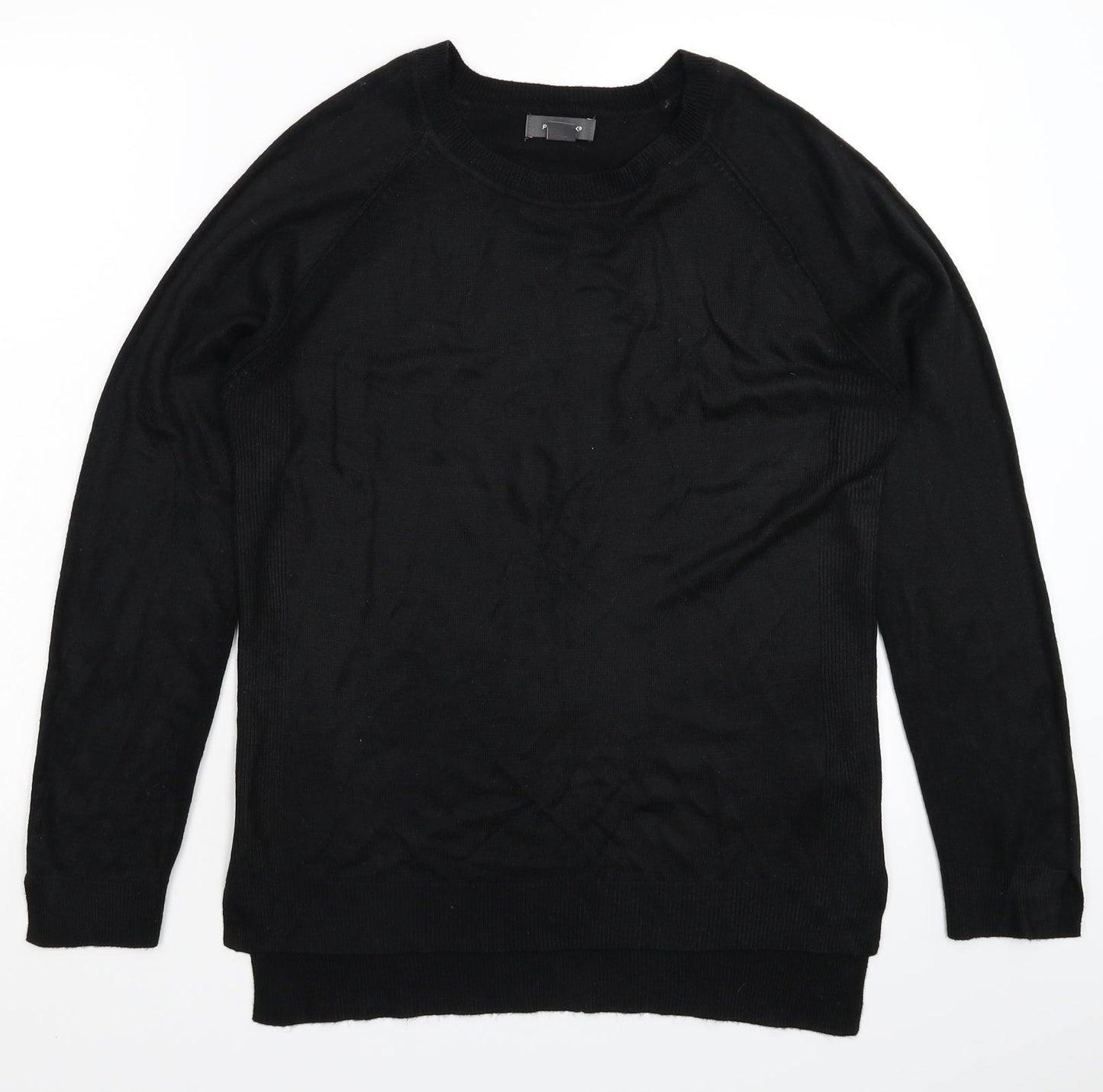 Primark Womens Black  Knit Pullover Jumper Size 12