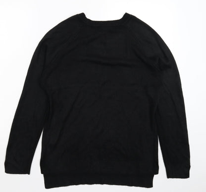 Primark Womens Black  Knit Pullover Jumper Size 12