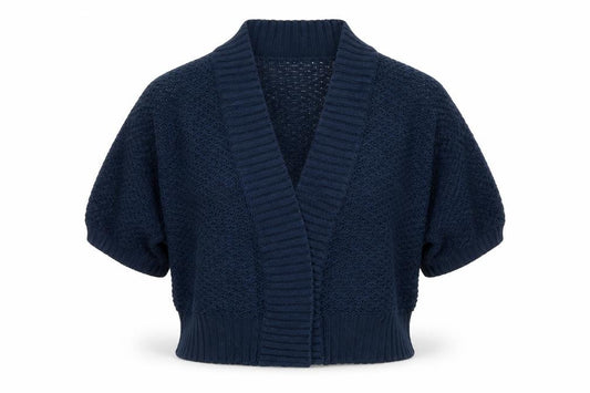 Oasis Womens Blue  Knit Wrap Jumper Size 10
