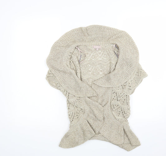 Soon Womens Beige   Wrap Jumper Size 14