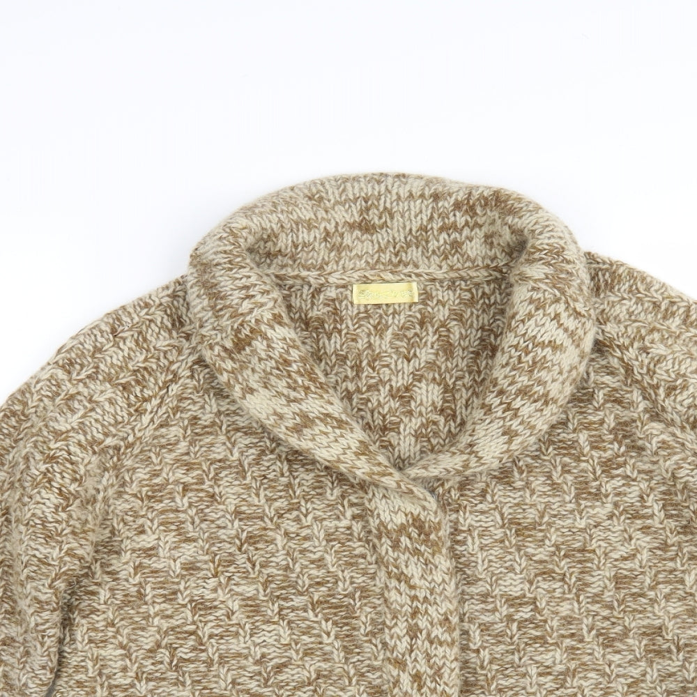Sherbet Womens Brown  Knit Cardigan Jumper Size M