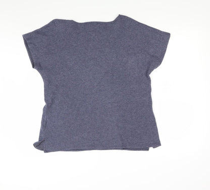 Lakeland Womens Blue  Fleece Basic T-Shirt Size 12