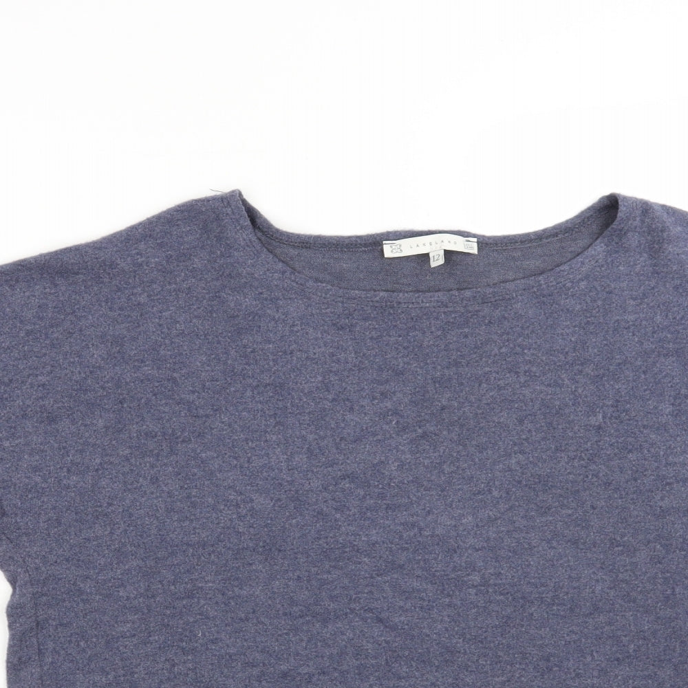 Lakeland Womens Blue  Fleece Basic T-Shirt Size 12