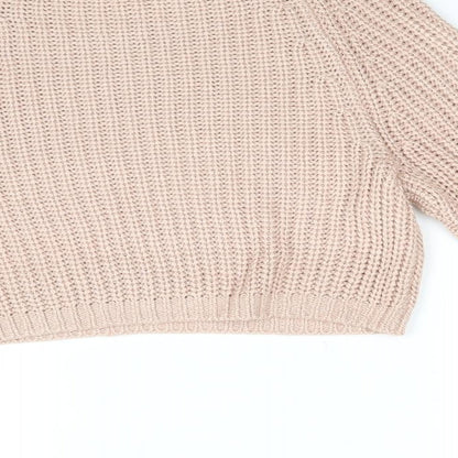 Divided Womens Beige  Knit Pullover Jumper Size XS