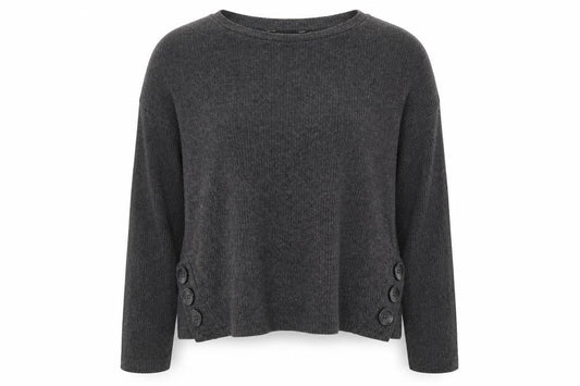 H&M Womens Grey  Knit Pullover Jumper Size M