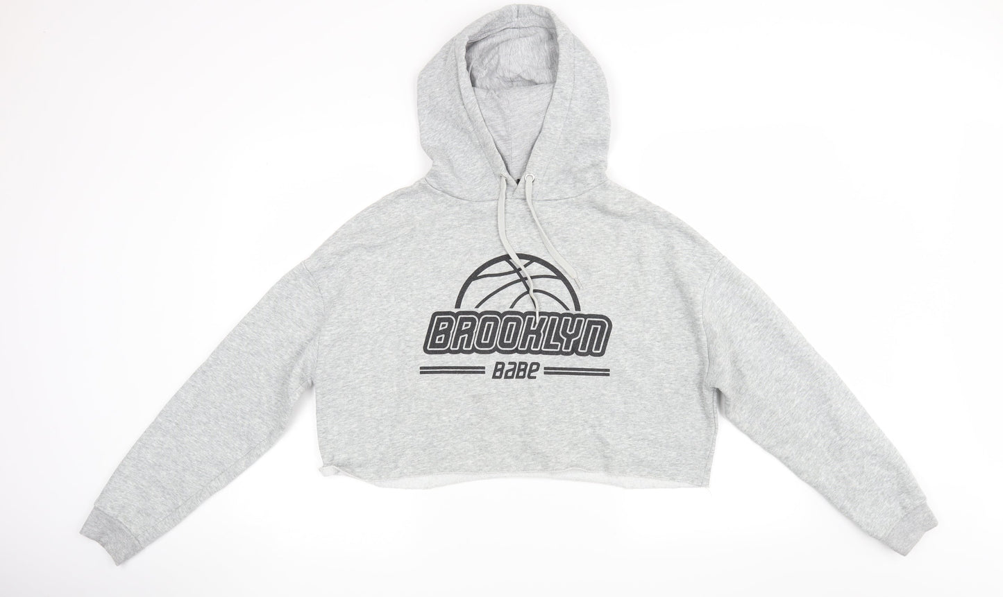 Divided Womens Grey   Pullover Hoodie Size M  - Brooklyn Babe