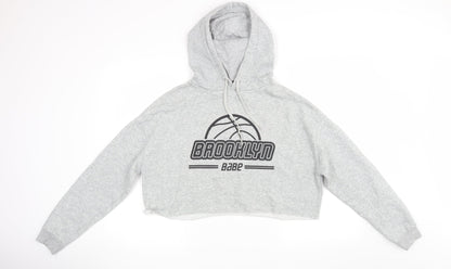 Divided Womens Grey   Pullover Hoodie Size M  - Brooklyn Babe