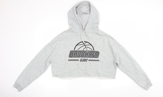 Divided Womens Grey   Pullover Hoodie Size M  - Brooklyn Babe