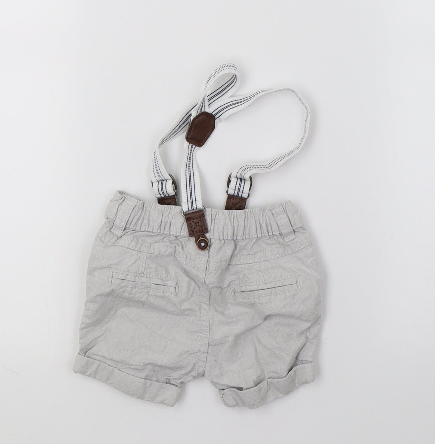 F&F Boys Grey   Cropped Trousers Size 6-9 Months