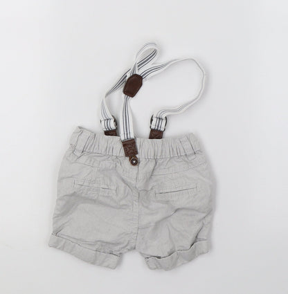 F&F Boys Grey   Cropped Trousers Size 6-9 Months