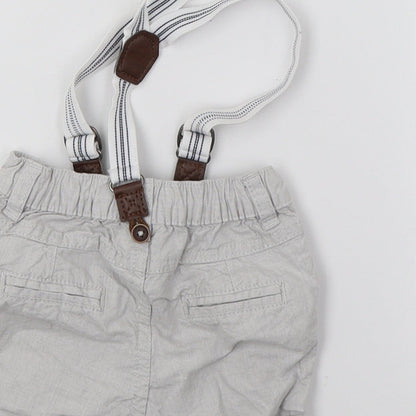 F&F Boys Grey   Cropped Trousers Size 6-9 Months
