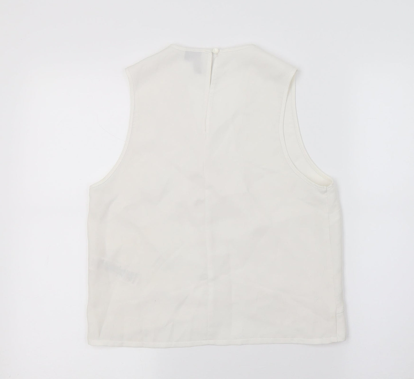 Womens UK Size 8 ASOS White Basic Blouse