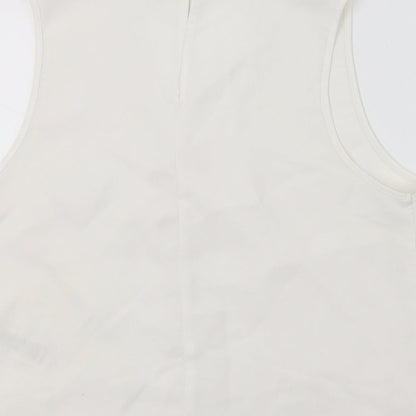 Womens UK Size 8 ASOS White Basic Blouse