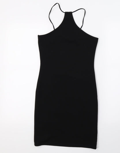 Missguided Womens Black  Jersey Bodycon  Size 4