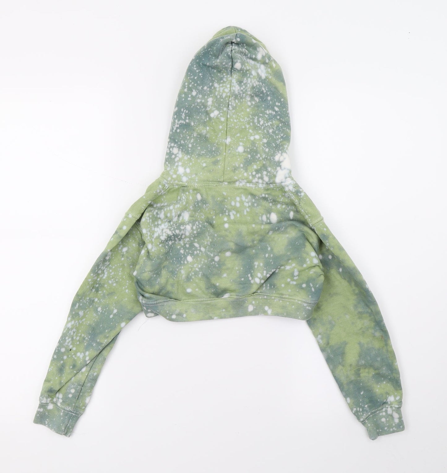 Ratchet Girls Green Geometric Jersey Pullover Hoodie Size S  - Tie dye