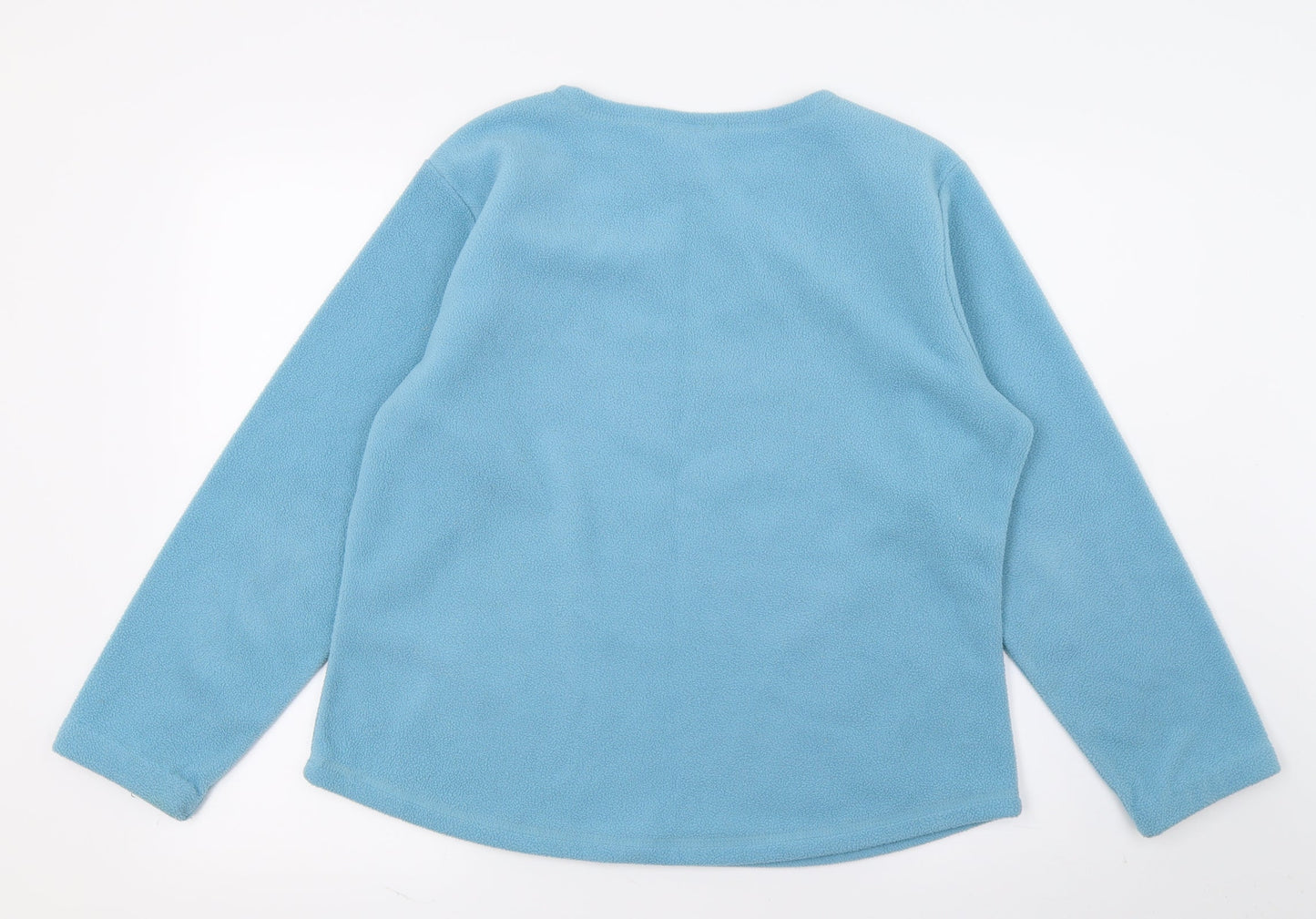 Sara Woman Womens Blue  Fleece Top Pyjama Top Size 14