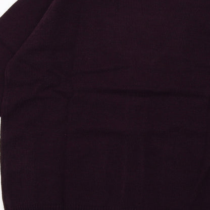 Daxon Womens Purple  Knit Cardigan Jumper Size 14