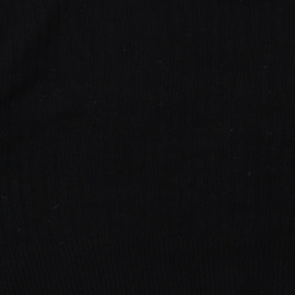 Topshop Womens Black  Knit Cardigan Jumper Size M