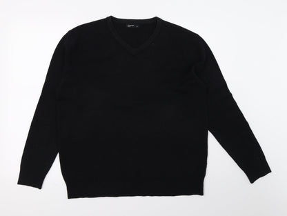 Cedar Wood State Mens Black  Knit Pullover Jumper Size M