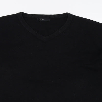 Cedar Wood State Mens Black  Knit Pullover Jumper Size M