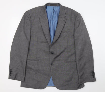 Mens UK Size L Cedar Wood State Regular Grey Suit Jacket