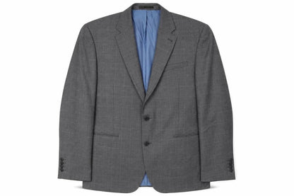 Cedarwood State Mens Grey Check Jacket Suit Jacket Size L