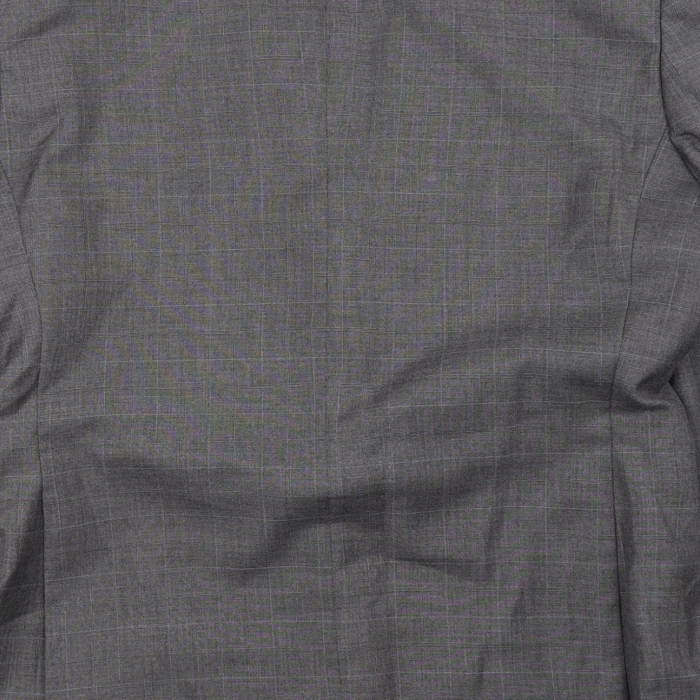 Mens UK Size L Cedar Wood State Regular Grey Suit Jacket