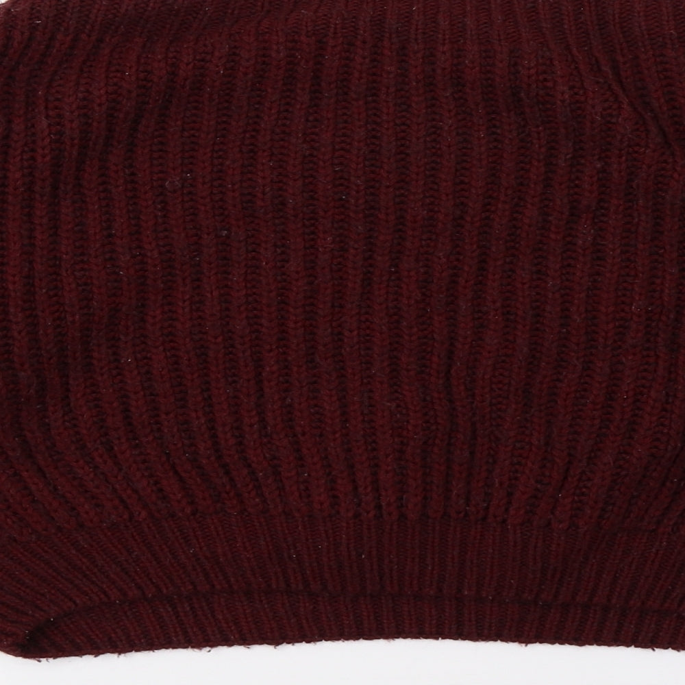 New Look Girls Red  Knit Pullover Jumper Size 12-13 Years