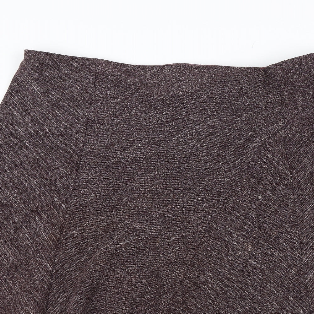 BHS Womens Purple   Swing Skirt Size 38 in