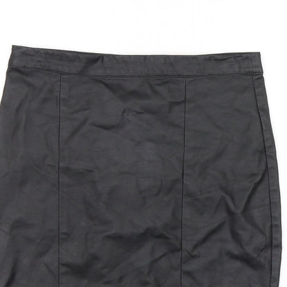 Topshop Womens Black   A-Line Skirt Size 10