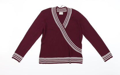Roman Womens Purple   Pullover Jumper Size M