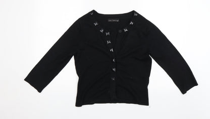 Casual Express Womens Black   Cardigan Jumper Size M