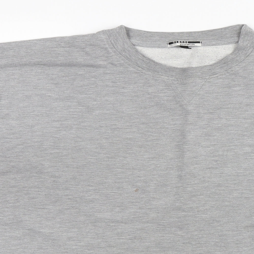 George Mens Grey   Pullover Jumper Size L