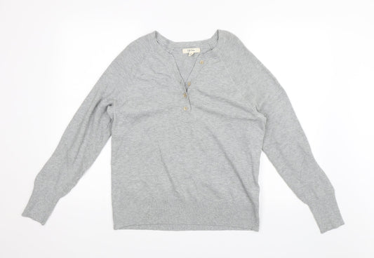 Peyton Primrose Womens Grey   Pullover Jumper Size M