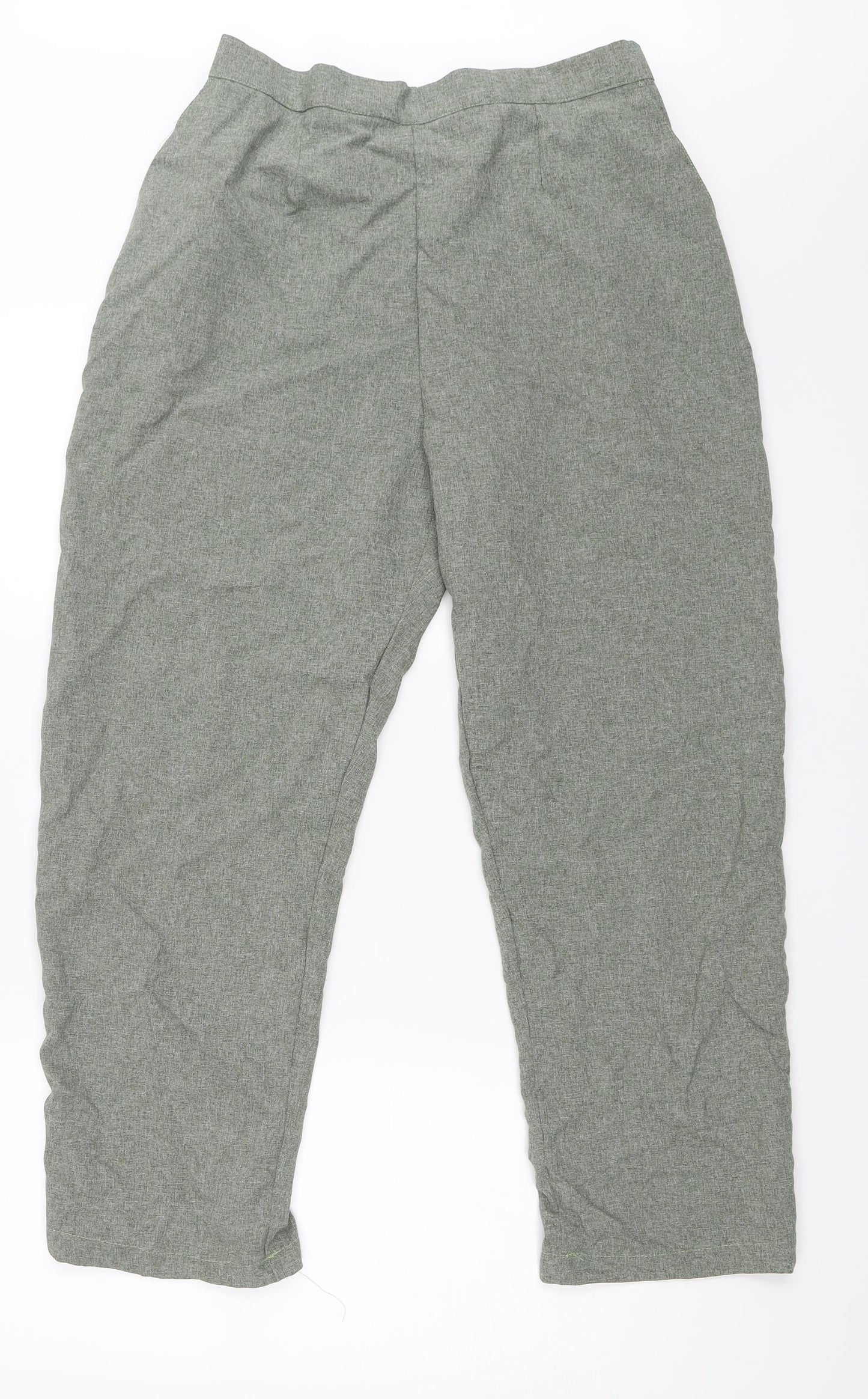 Womens UK Size 18 Preworn Regular Fit  Green Trousers