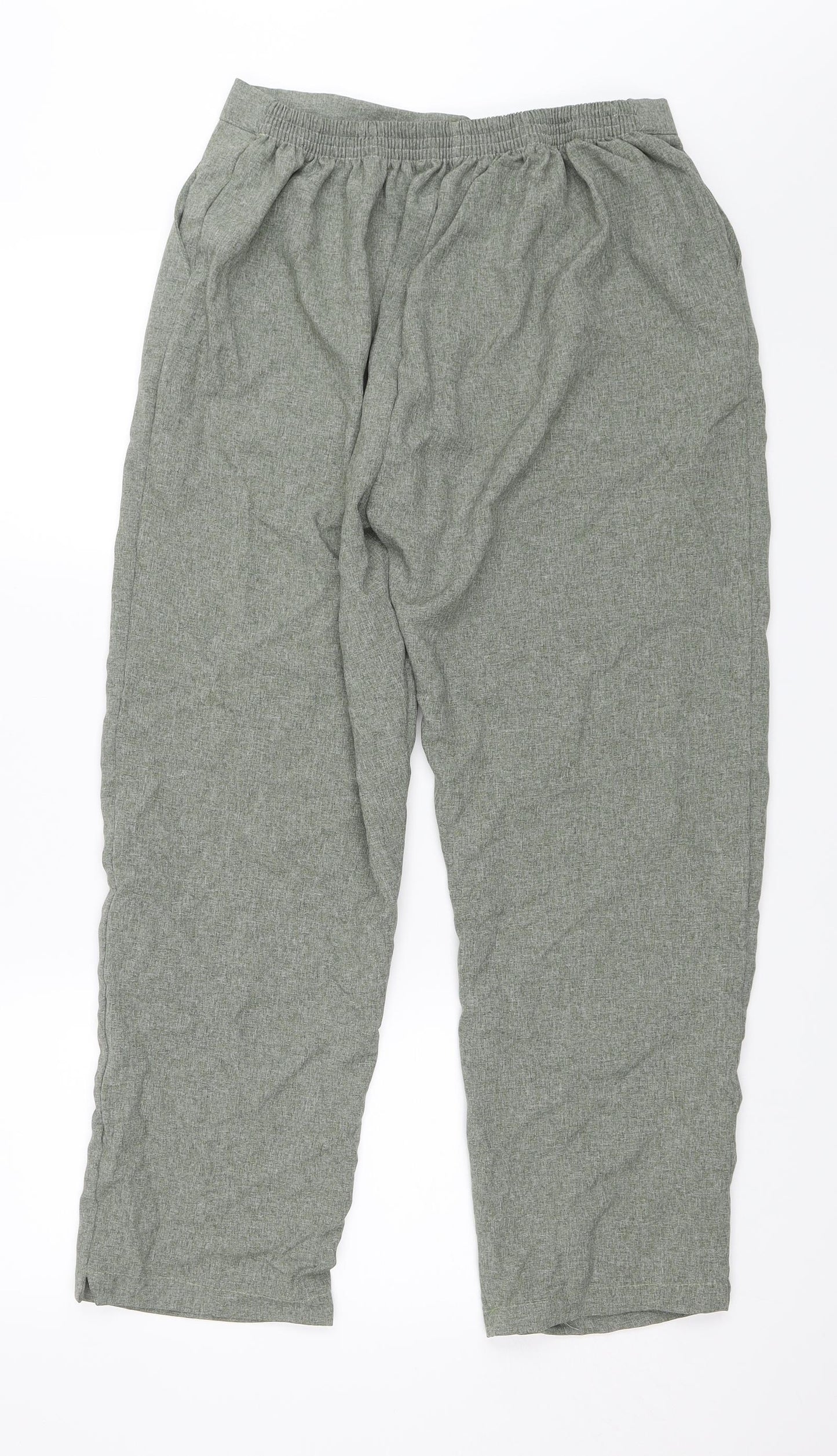 Womens UK Size 18 Preworn Regular Fit  Green Trousers