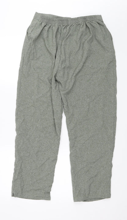Womens UK Size 18 Preworn Regular Fit  Green Trousers