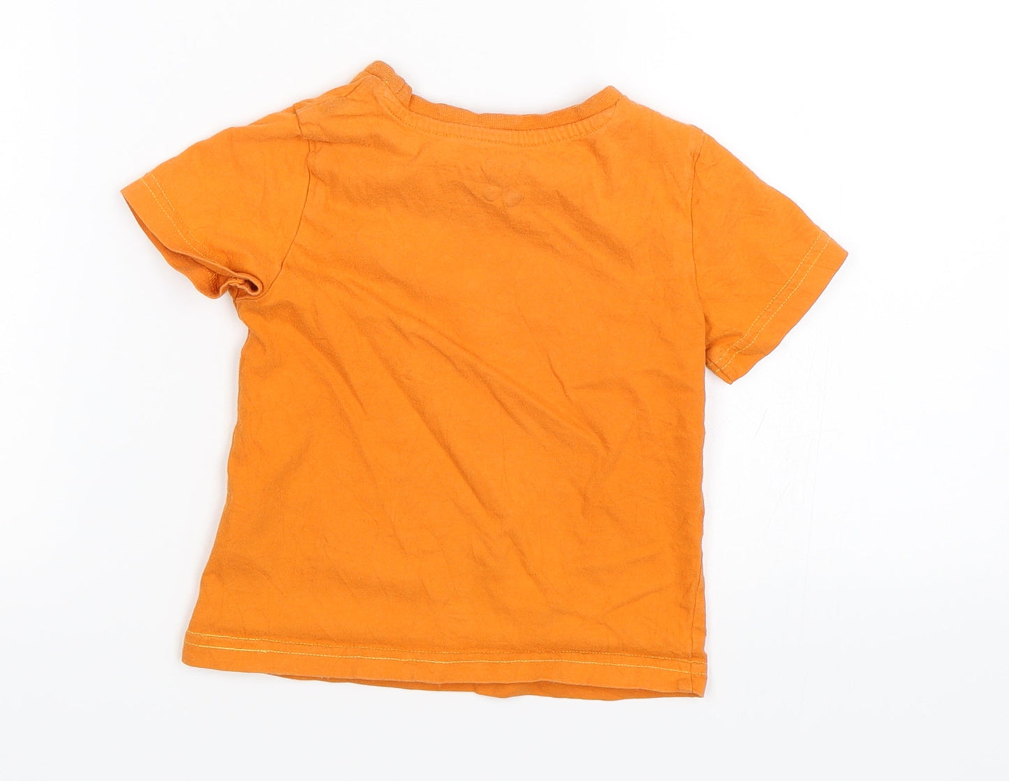F&F Boys Orange   Basic T-Shirt Size 2-3 Years  - Make some noise