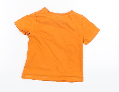 F&F Boys Orange   Basic T-Shirt Size 2-3 Years  - Make some noise