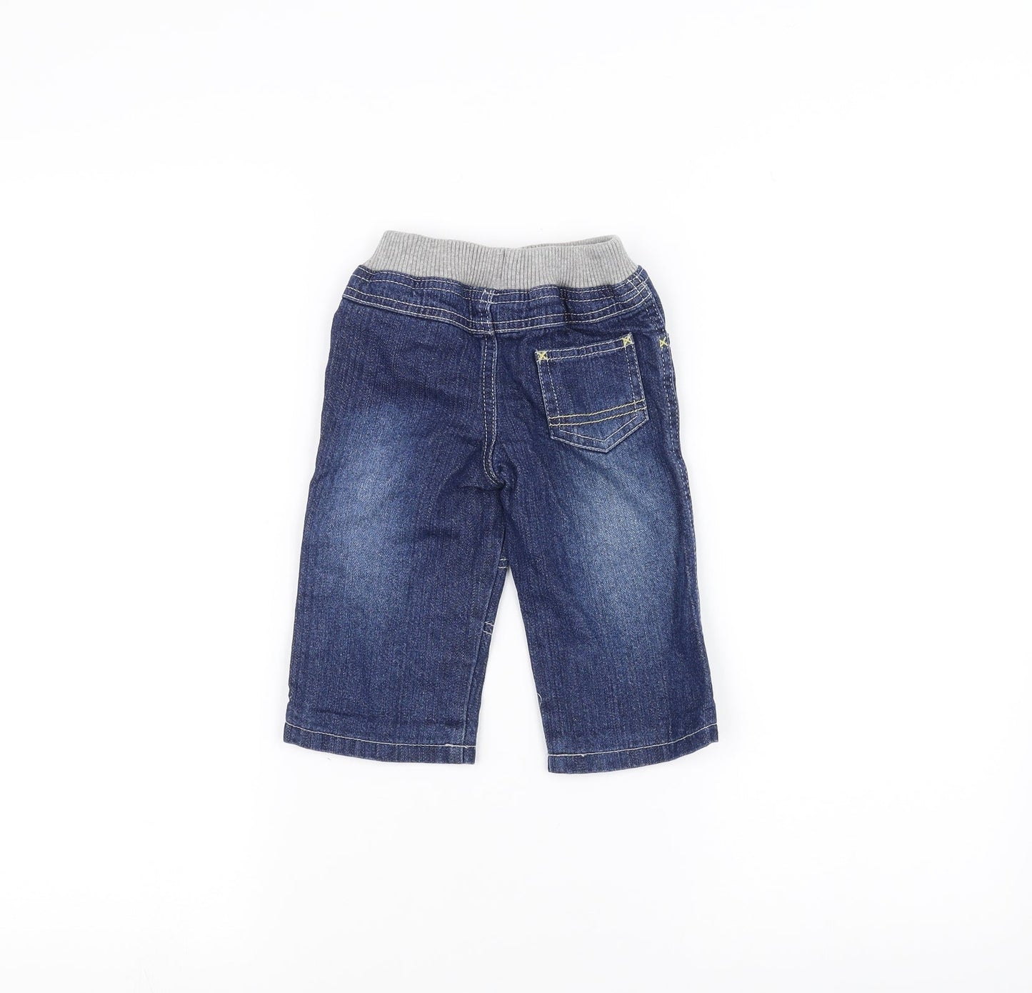 George Baby Blue  Denim Rain Trousers Jeans Size 3-6 Months