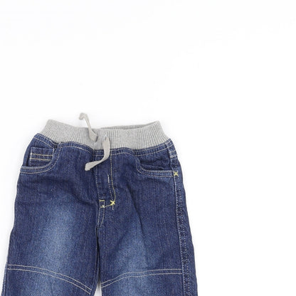 George Baby Blue  Denim Rain Trousers Jeans Size 3-6 Months