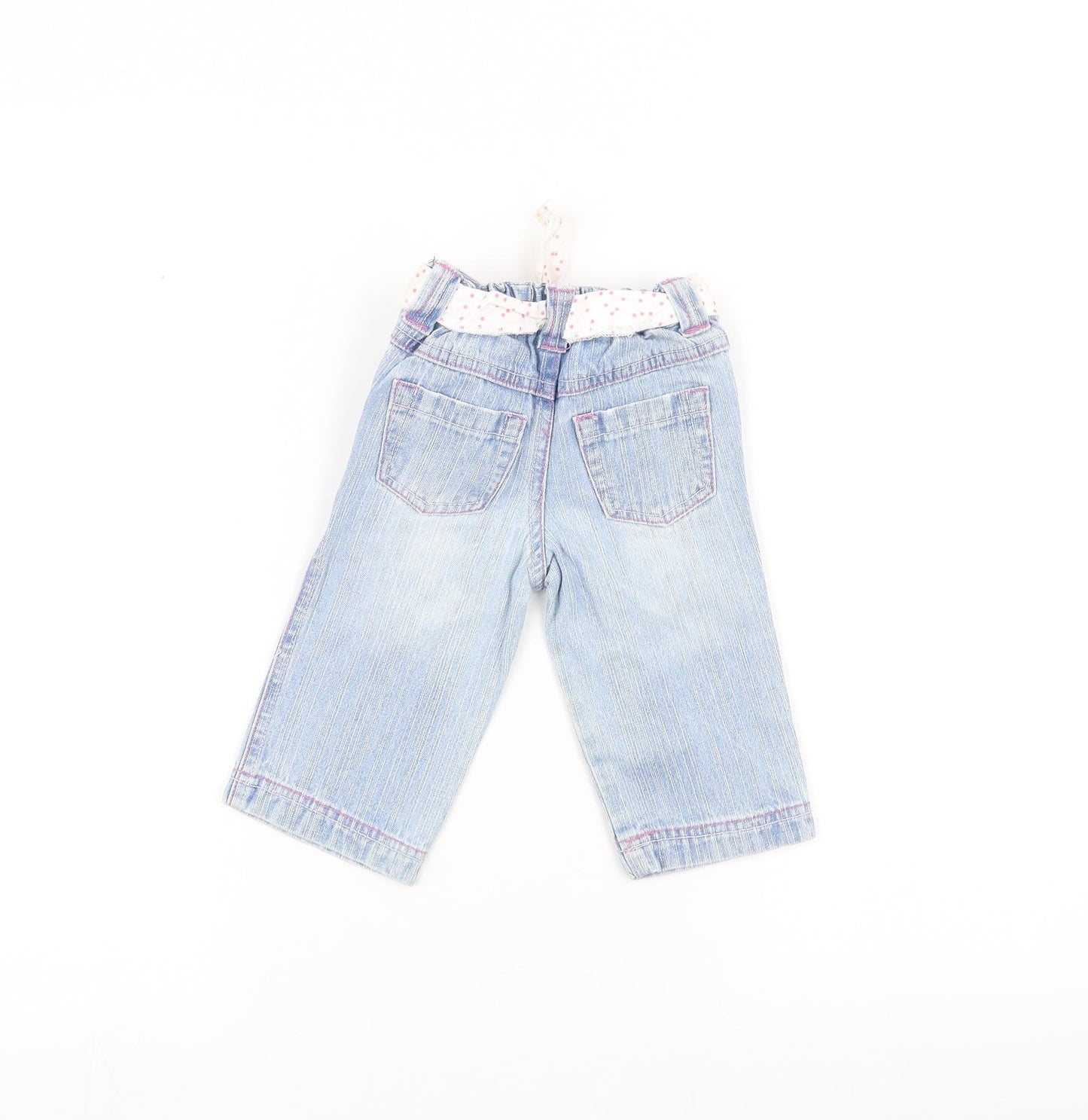 Earlydays Baby Blue   Rain Trousers Jeans Size 6-9 Months  - Belted